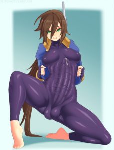 aile-in-bodysuit-with-cock-bulge-by-necrosmos