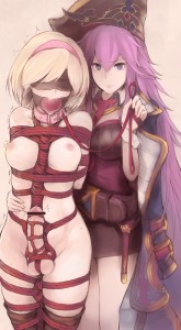 BDSM hentai futa slave and her master