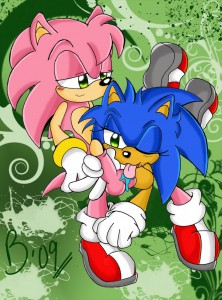 Sonic sucking futa Amy Rose