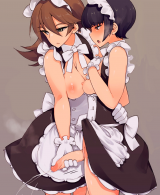 Giving the maid a hand